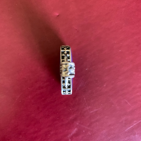 Double-sided Lapis and Turquoise Pendant set in Sterling Silver - Picture 4 of 12